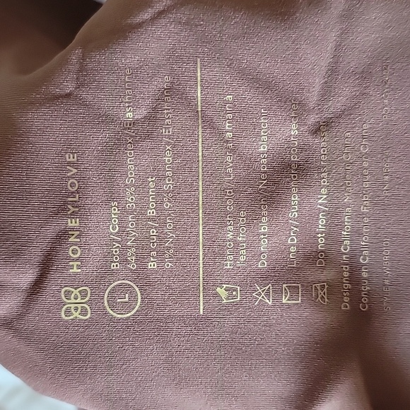 Honeylove Soft Form Pull On Bra Size Large Brown - Picture 4 of 4